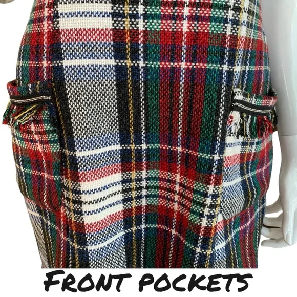 ZARA TRF COLLECTION SLEEVELESS PLAID DRESS. WOMEN’S SIZE LARGE NEW WITH TAG - Picture 7 of 9